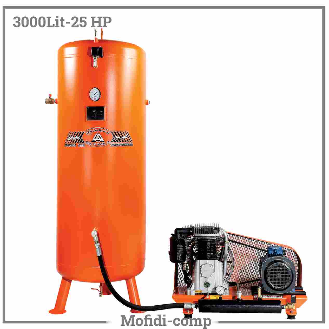 کمپرسور شاسی 3000 لیتری مفیدی